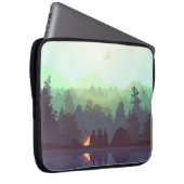 Camping Adventure Forest Mountain Illustration Laptopschutzhülle (Vorne Rechts)