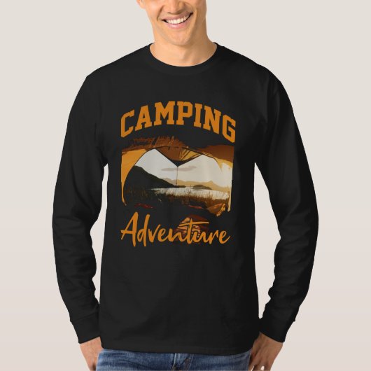 Camping Adventure Inspirational Amusing Camping Qu T-Shirt (Vorderseite)