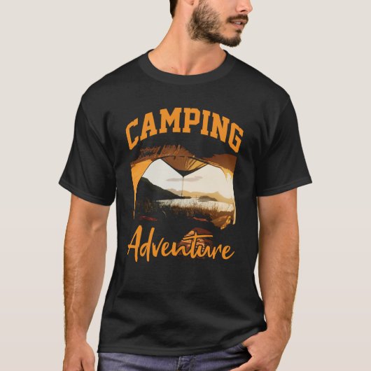 Camping Adventure Inspirational Amusing Camping Qu T-Shirt (Vorderseite)