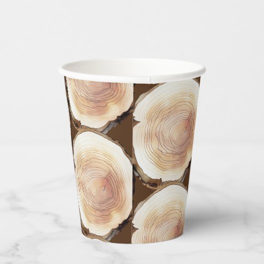 Camping Adventure Kindergeburtstag Party Muster Pappbecher (Rechts)