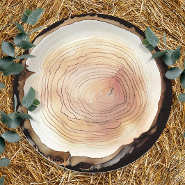 Camping Adventure Kindergeburtstag Party Wood Pappteller