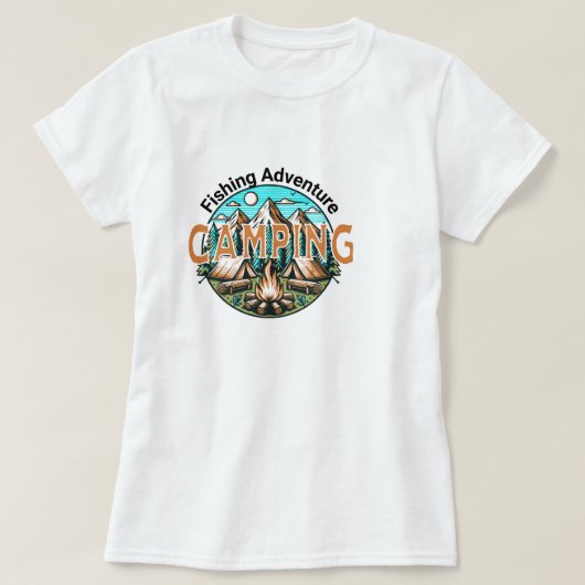 Camping Adventure Ladys T - Shirt (Design vorne)