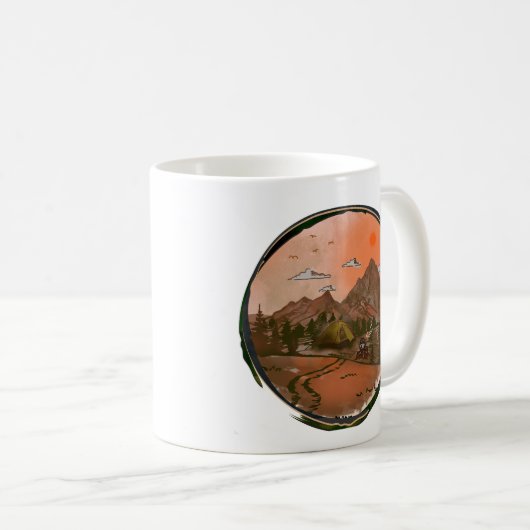 Camping Adventure Nature Landschaft Kaffeetasse (VorderseiteRechts)