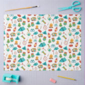 Camping Adventure Patches auf Weiß Seidenpapier (Basteln)