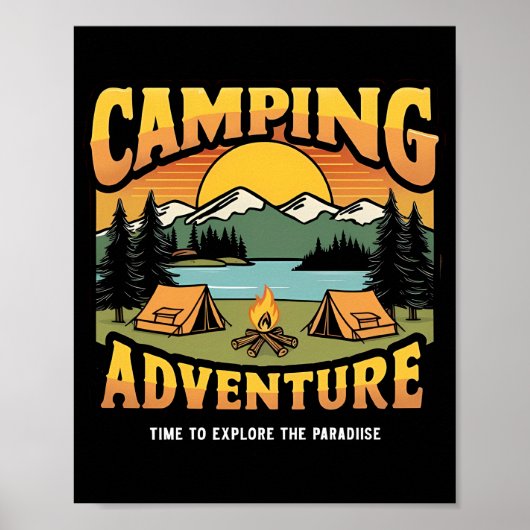 Camping Adventure Poster (Vorne)
