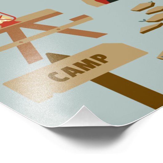 Camping Adventure Print Fotodruck (Ecke)