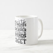 Camping Adventure Quote Typografie Kaffeetasse (VorderseiteRechts)