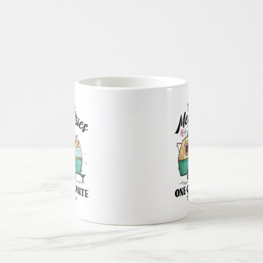 Camping Adventure Sprichwort Kaffeetasse (Mittel)