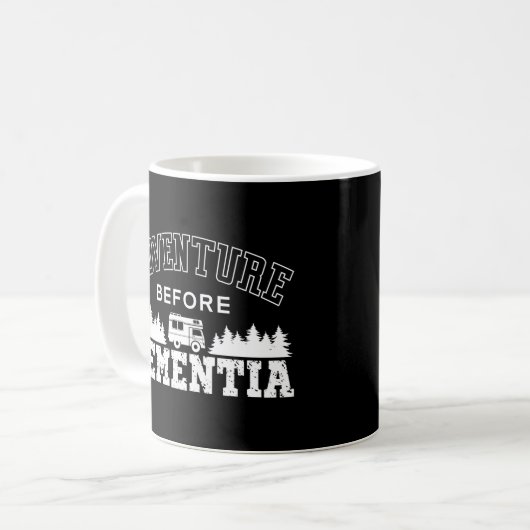 Camping Adventure vor Dementia Motorhome Kaffeetasse (Vorderseite Links)