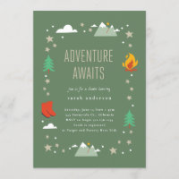 Camping Adventure wartet auf neutrale Babydusche