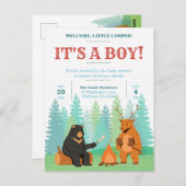 Camping Adventure wartet mit einer Kinderdusche au Postkarte (Vorne/Hinten)