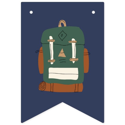 Camping Adventure Wimpelkette (Erste Fahne)