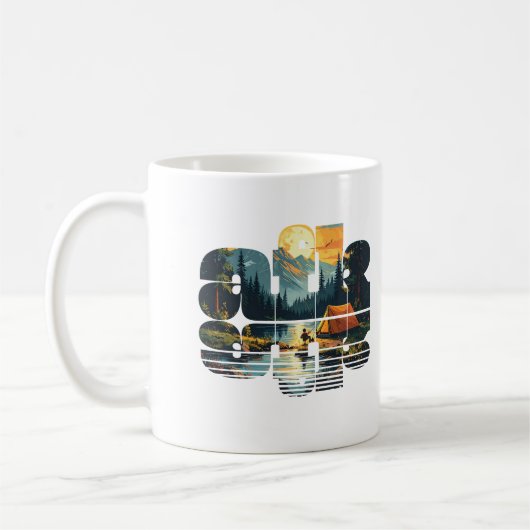 Camping afk kaffeetasse (Links)