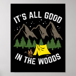 Camping Alles Gut Im Wald Wandern Camper Männer Poster