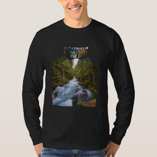 Camping am Fluss T-Shirt (Vorderseite)