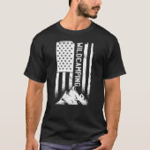 Camping American Flag Patriotic 5th Wheel Camper T-Shirt (Vorderseite)