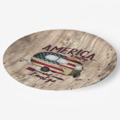 Camping Amerika ruft und ich muss gehen Pappteller (Schrägansicht)