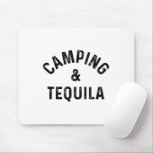 Camping & amp; Tequila Funny Sprichwort Slogan Mousepad (Mit Mouse)