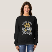 Camping and Dogs Are My Therapy Sweatshirt (Vorne ganz)