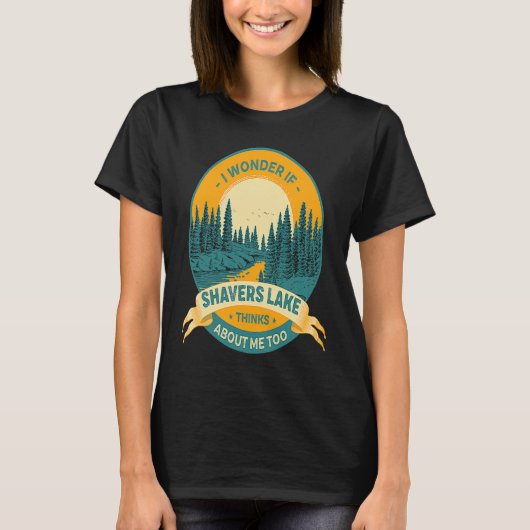 Camping Angeln Seeblick Shavers See T-Shirt (Vorderseite)