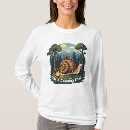 Camping Animal Funny T - Shirt (Vorderseite)