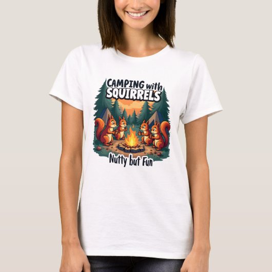 Camping Animal Funny T - Shirt (Vorderseite)