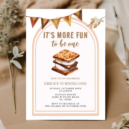 Camping Arch 1. Geburtstag Einladung