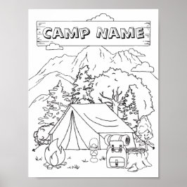 Camping Art Camping Galerie Al Porto Kunst, Dichtu Poster