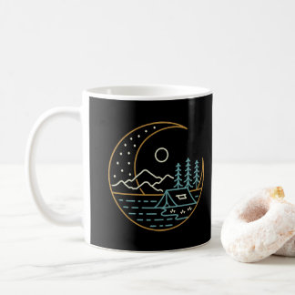 Camping auf dem Mond Kaffeetasse