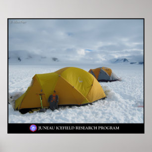 Camping auf den Gletschern des Juneau Icefield Poster