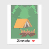 Camping Aufkleber (Blatt)