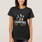 Camping Außenbereich T-Shirt (Vorderseite)