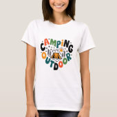 Camping Außenbereich T-Shirt (Vorderseite)