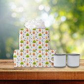 Camping Außengetriebemuster Geschenkpapier