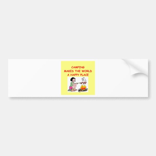 Camping Autoaufkleber (Vorne)