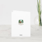 Camping Baby Bear Babydusche Vielen Dank Note Card Dankeskarte (Rückseite)