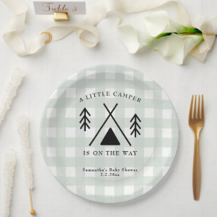 Camping-Baby-Party Pappteller