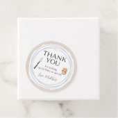 Camping Baby Shower Circle Vielen Dank Tag Geschenkanhänger (Beispiel)