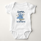 Camping Baby Strampler (Vorderseite)