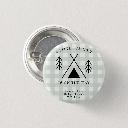 Camping Babydusche Button (Vorne & Hinten)