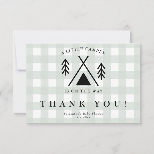 Camping Babydusche - Danke (Vorderseite)