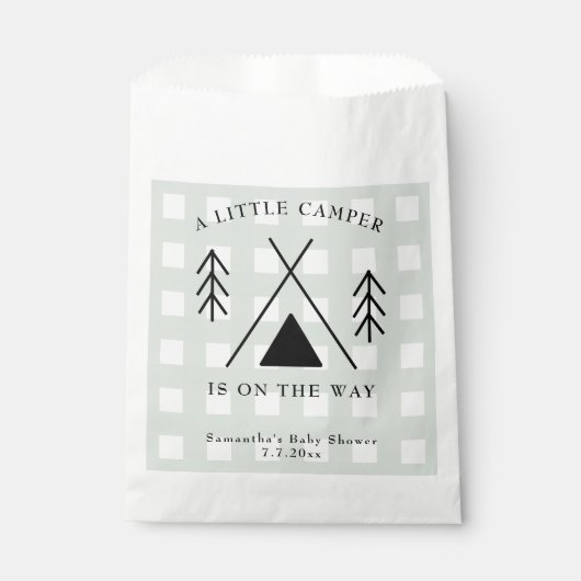 Camping Babydusche Geschenktütchen (Vorderseite)