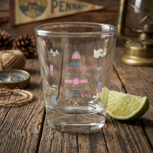Camping Bach Junggesellinnen-Abschiedsparty-Gesche Schnapsglas