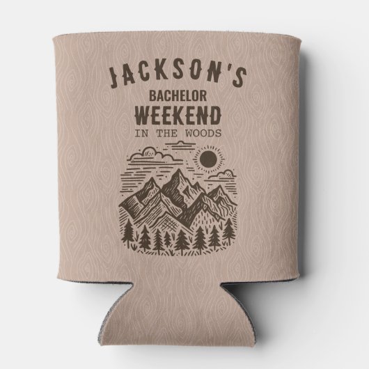 Camping Bachelor Party Dosenkühler (Rückseite)