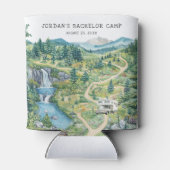 Camping Bachelor Weekend Personalisiert Dosenkühler (Rückseite)