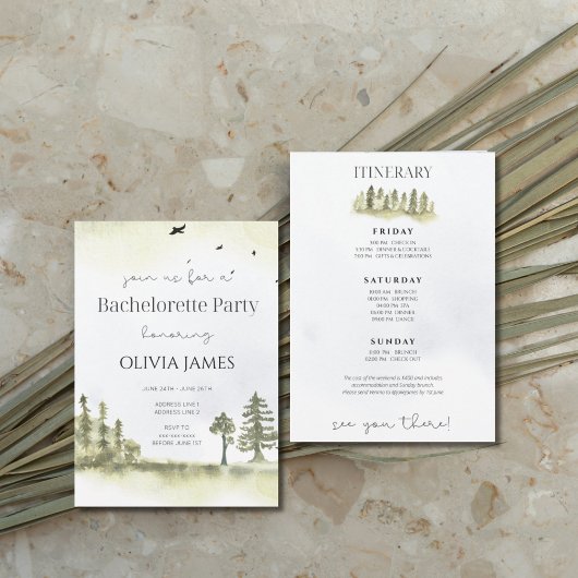 Camping Bacheloretour Einladung