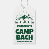 Camping Bachelorette Außenbereich Geschenkanhänger (Rückseite)