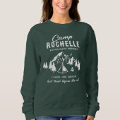Camping Bachelorette Crew Green Sweatshirt (Vorderseite)