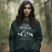 Camping Bachelorette Crew Green Sweatshirt