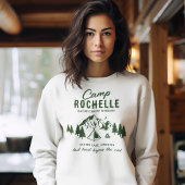 Camping Bachelorette Crew White Sweatshirt